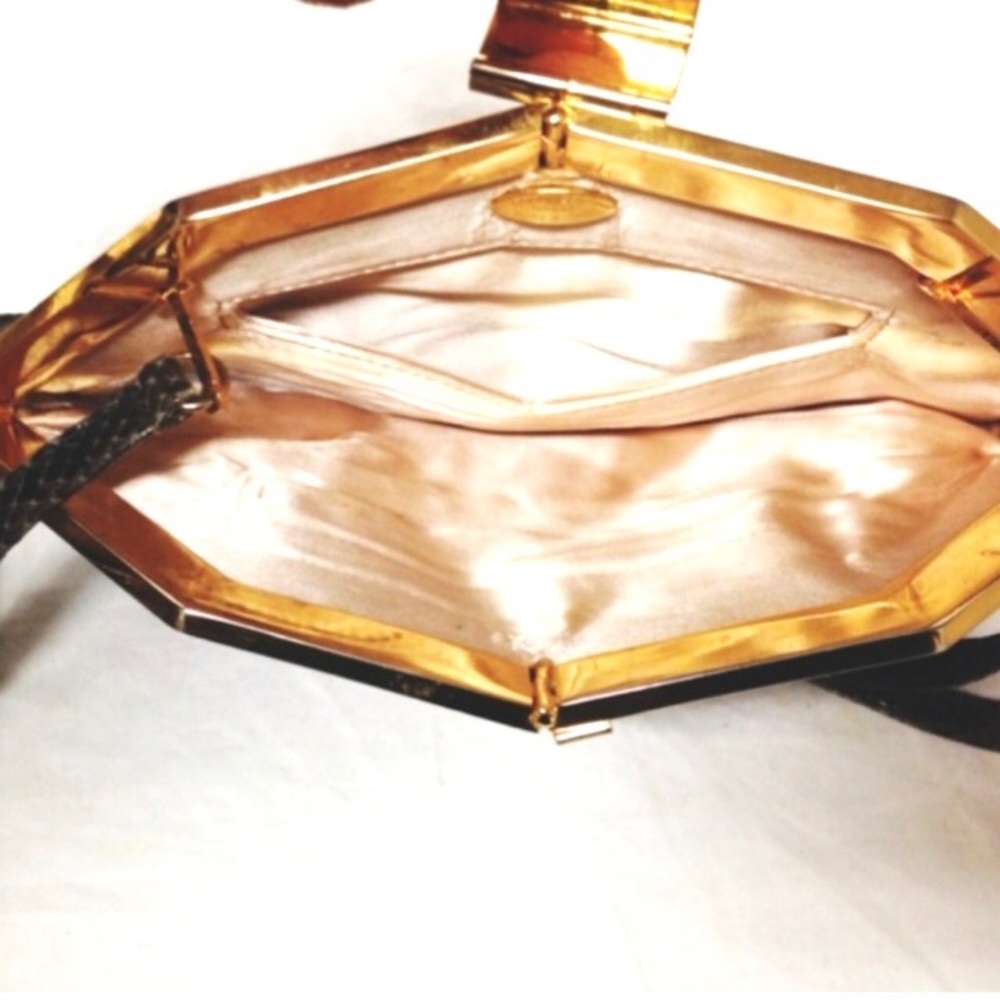 Colombetti 1980's Python Snake Skin Clutch/Purse - image 4